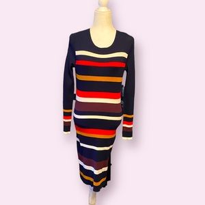 Tommy Hilfiger Multi Color Striped Sweater Dress Size S/P